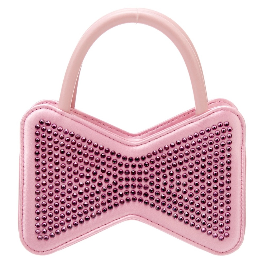 Mach & Mach - Satin Crystal Embellished Mini Bag